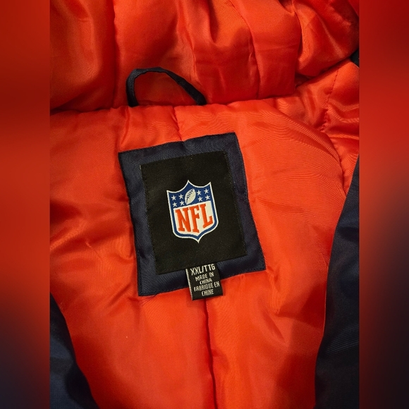 New England Patriots NFL logo Mens zipper winter jacket with hood XXL - Picture 3 of 6